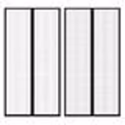 vidaXL Rideau de porte contre insectes 210x100cm 2 pcs magnétique noir - TU