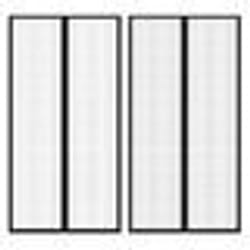 vidaXL Rideau de porte contre insectes 210x100cm 2 pcs magnétique noir - TU