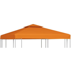 Vidaxl - Recouvrement de remplacement d'auvent 310 g/m² Orange 3x3 m
