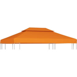 Vidaxl - Toile de remplacement de belvédère 310 g/m² Orange 3x4 m