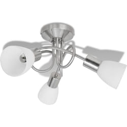 Vidaxl - Plafonnier avec abat-jour en verre pour 3 ampoules E14