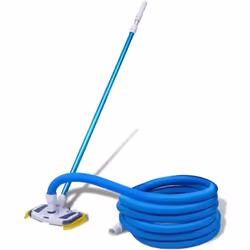 Cet ensemble d'aspirateur de piscine vous aidera beaucoup lorsque vous nettoyez votre piscine. Le mât télescopique en alumini ...