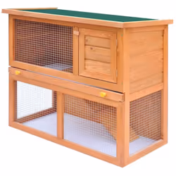 Description générale Ce clapier de qualité offre un espace confortable et sécurisé pour les petits animaux, notamment les lap ...