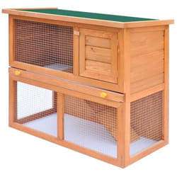 Vidaxl - Clapier d'extérieur Enclos pour petits animaux 1 porte Bois
