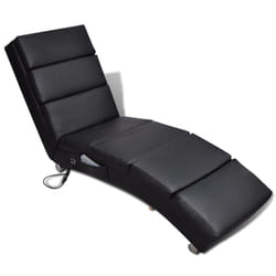 VidaXL 240968 Fauteuil massant électrique Noir