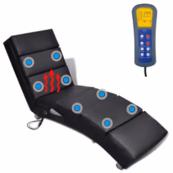 VidaXL 240968 Fauteuil massant électrique Noir