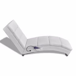 VidaXL 240969 Fauteuil massant électrique Blanc