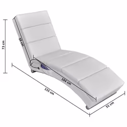 VidaXL 240969 Fauteuil massant électrique Blanc - Vue supplémentaire 5