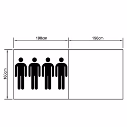 VidaXL 90515 tente sac à dos 4 personne(s) Bleu - Vue supplémentaire 9