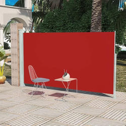 vidaXL Auvent latéral de patio 160x300 cm Rouge - TU