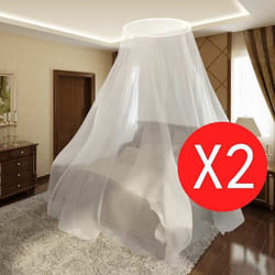 vidaXL Moustiquaire 2 pcs Rond 56x325x230 cm - TU