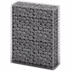 Ce panier de gabion est un excellent choix pour la maison et l'aménagement paysager. Le panier de gabion offre un moyen facil ...