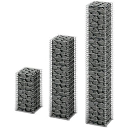 Vidaxl - 3 gabions en fil galvanisé