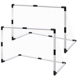 Set de mini-but de football poteau et filet enfants 2pcs 91,5x48x61 cm - TU