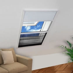 Moustiquaire pour fenêtre 160 x 80 cm avec store occultant