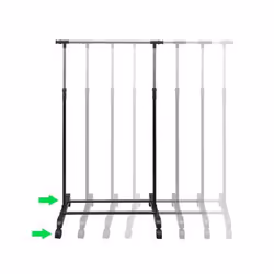 VidaXL 270181 Valet de nuit Porte-vêtements - Vue supplémentaire 7