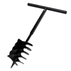 vidaXL Tarière de sol avec mèche de tarière 200 mm Acier Noir - TU