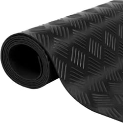 Vidaxl - Tapis en caoutchouc antidérapant 2 x 1 m modèle strié