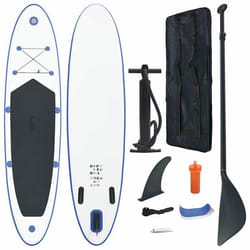 Stand Up Paddle - vidaXL - Gonflable - Bleu et blanc - 330 x 72 x 10 cm - 1 place
