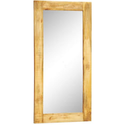 Vidaxl - Miroir mural en bois massif Rectangulaire 120 x 60 cm
