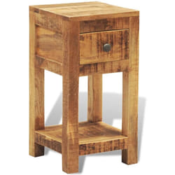 Vidaxl - Table de chevet avec 1 tiroir Bois massif de manguier