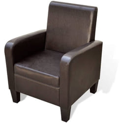 Vidaxl - Fauteuil Marron Similicuir