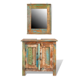 vidaXL Ensemble Bois Massif