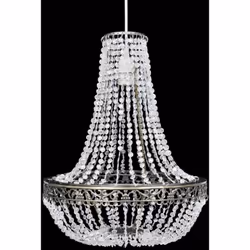 Description générale Ce lustre en cristal magnifique, avec un design classique et élégant, est un élément attrayant pour n'im ...