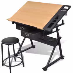 Description générale Cette table à dessin de haute qualité est idéale pour dessiner, rédiger ou fabriquer des projets. Avec s ...