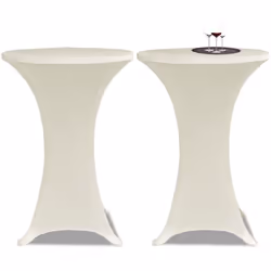 Cette housse de table haute fait la table de bar simple d'une table de fête. Elle est idéale pour la réception ou la célébrat ...