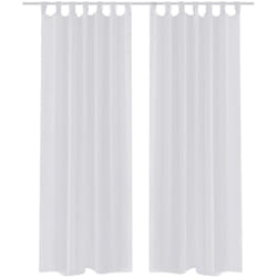 Rideau fin Blanc 140x245 cm 2 pcs