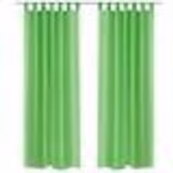 vidaXL Rideau fin Vert pomme 140x175 cm 2 pcs - TU