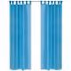 vidaXL Rideau fin Turquoise 140x245 cm 2 pcs - TU