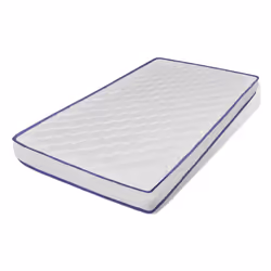 VidaXL 241072, Taille lit simple/twin, Matelas en mousse à mémoire de forme, Blanc, Polyester, 900 mm, 2000 mm