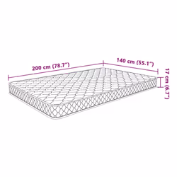 VidaXL 241074 matelas Taille enfant / adulte Matelas en mousse à mémoire de forme - Vue supplémentaire 7