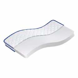 VidaXL 241076, King size, Matelas en mousse à mémoire de forme, Bleu, Blanc, Polyester, Polyester, mousse