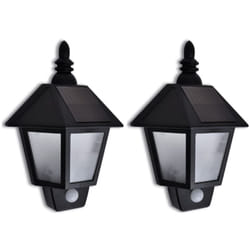 Applique murale solaire avec capteur de mouvement 2 pcs vidaXL