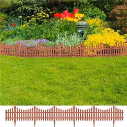 vidaXL Bordures de pelouse 17 pcs 10 m Marron - TU