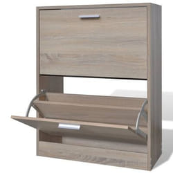 VidaXL 241243 Organisateur pour chaussures Fermé Chêne