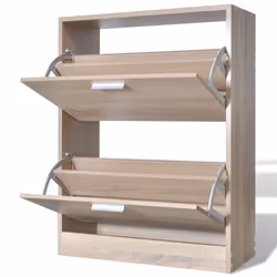 VidaXL 241243 Organisateur pour chaussures Fermé Chêne - Vue supplémentaire 4