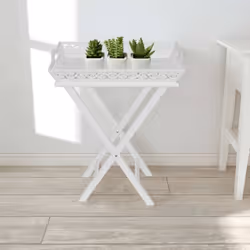 La table avec plateau de pots peut être utilisée comme espace de stockage pour des pots de fleurs et d'autres articles décora ...