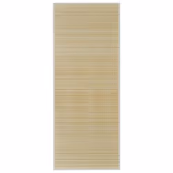 VidaXL 241335, Intérieure, Tapis de sol, Bambou, PVC, Polyester, Polypropylène (PP), Bambou, Monochromatique, Rectangle