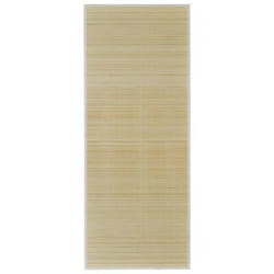 VidaXL 241335 tapis de sol Intérieure Rectangle Bambou, PVC, Polyester, Polypropylène (PP) Bambou