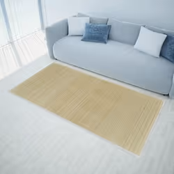 VidaXL 241335 tapis de sol Intérieure Rectangle Bambou, PVC, Polyester, Polypropylène (PP) Bambou