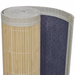 VidaXL 241335 tapis de sol Intérieure Rectangle Bambou, PVC, Polyester, Polypropylène (PP) Bambou - Vue supplémentaire 4