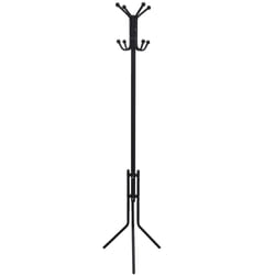 VidaXL 241172 porte-manteaux Colonne 8 crochet(s) Noir