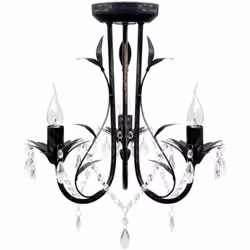 Ce lustre en métal avec des décorations de crystal est adaptée aussi bien pour un usage domestique que commercial. Ce lustre ...