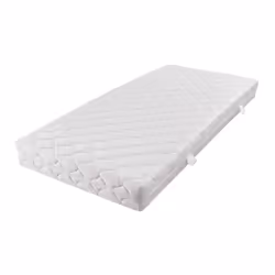 VidaXL 241403, Taille enfant / adulte, Matelas en mousse à haute résilience, Blanc, Polyester, Adultes, Polyester
