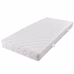 VidaXL 241405, Super King size, Blanc, Polyester, 1800 mm, 2000 mm, 170 mm