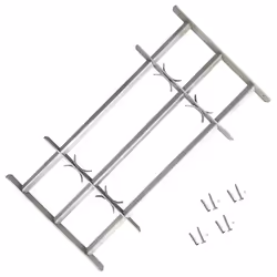 vidaXL Grille réglable de sécurité de fenêtres et 3 barres 500-650 mm - TU